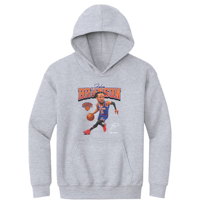 Jalen Brunson New York Knicks Caricature WHT