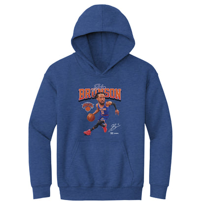 Jalen Brunson New York Knicks Caricature WHT