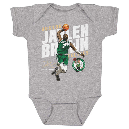 Jaylen Brown Boston Celtics Slant WHT