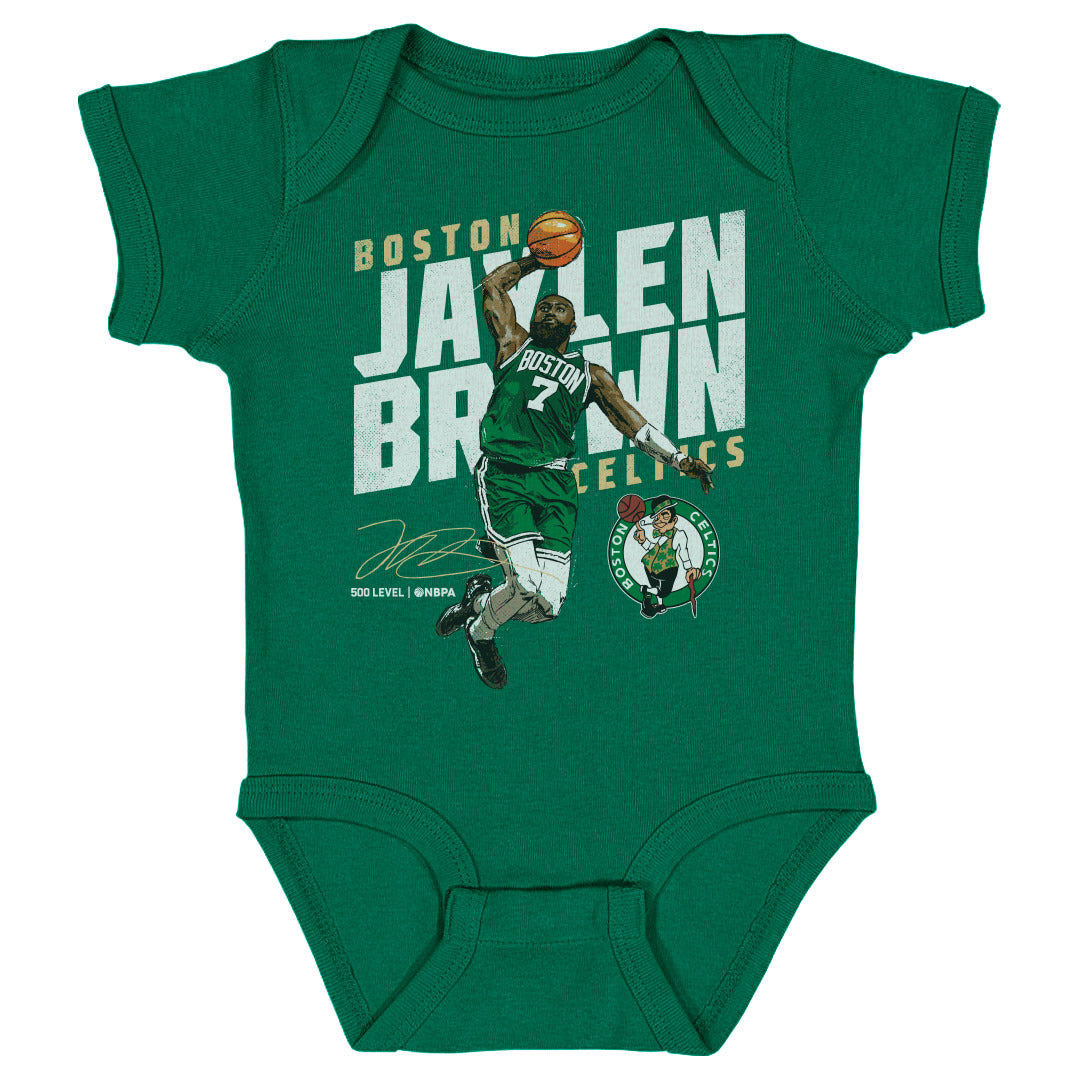 Jaylen Brown Boston Celtics Slant WHT
