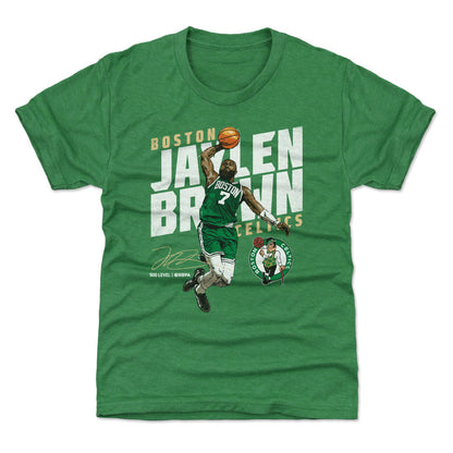 Jaylen Brown Boston Celtics Slant WHT