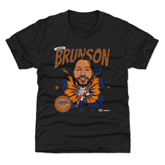 Jalen Brunson New York Knicks Caricature Retro WHT