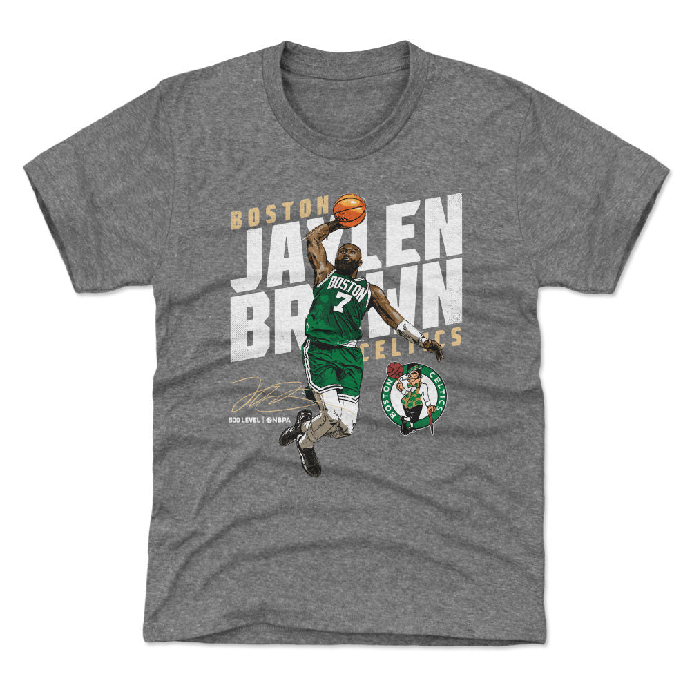 Jaylen Brown Boston Celtics Slant WHT