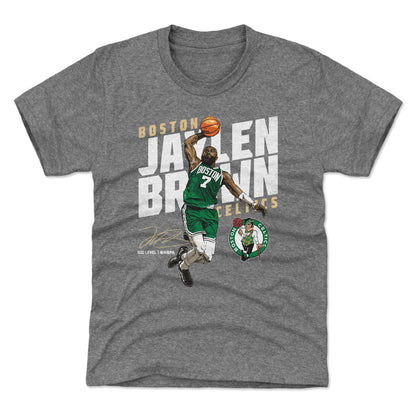 Jaylen Brown Boston Celtics Slant WHT