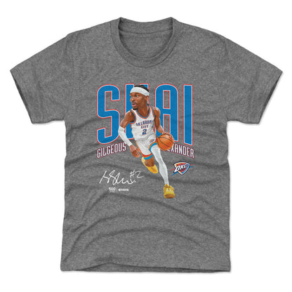 Shai Gilgeous-Alexander Oklahoma City Thunder Caricature WHT