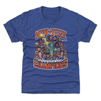 New York Knicks NBA Finals 2026 Champions Caricature WHT