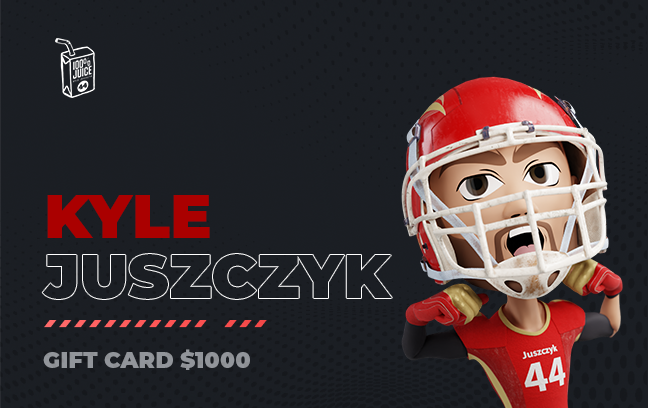 Kyle Juszczyk Gift Card for OfficialKyleJuszczyk.com