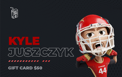 Kyle Juszczyk Gift Card for OfficialKyleJuszczyk.com