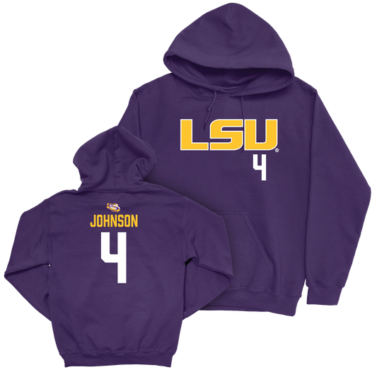 LSU Women's Basketball Purple Sideline Hoodie - Flau'jae Johnson | #4