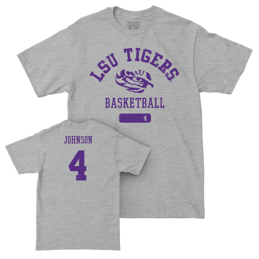 LSU Women's Basketball Sport Grey Varsity Tee - Flau'jae Johnson | #4