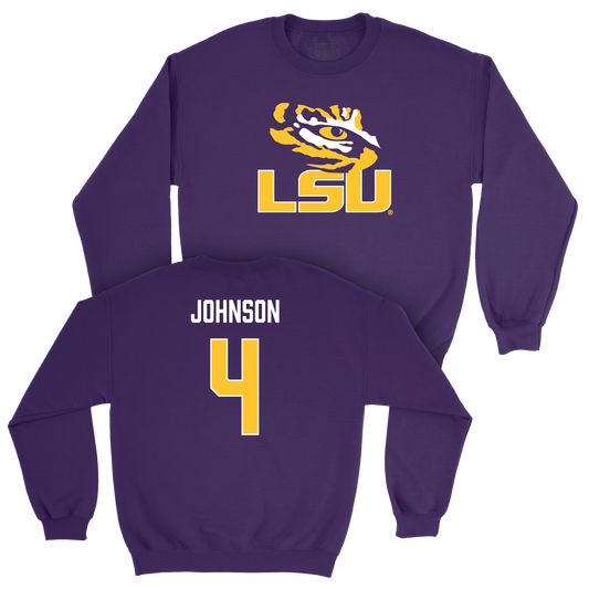 LSU Women's Basketball Purple Legacy Crew - Flau'jae Johnson | #4