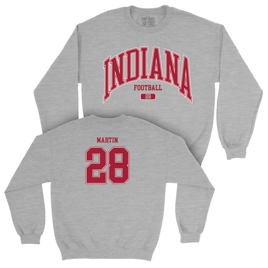 Indiana Football Sport Grey Arch Crew - Khobie Martin
