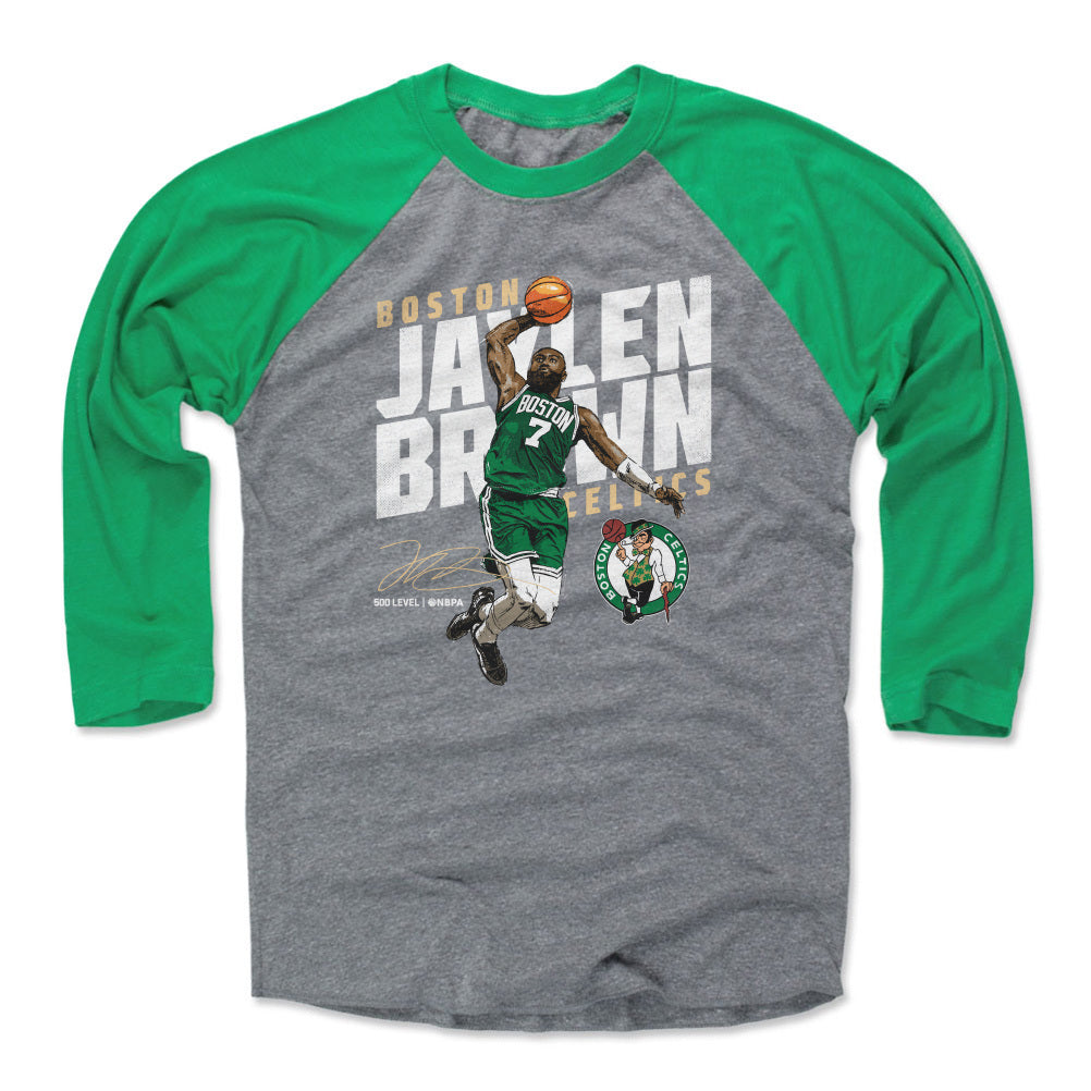 Jaylen Brown Boston Celtics Slant WHT