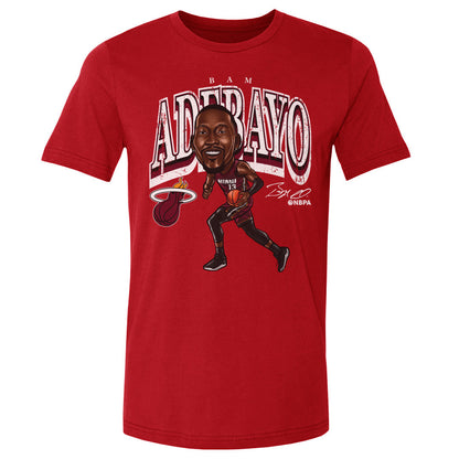 Bam Adebayo Miami Heat Cartoon WHT
