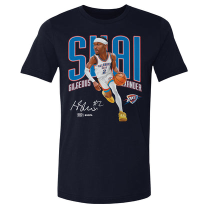 Shai Gilgeous-Alexander Oklahoma City Thunder Caricature WHT