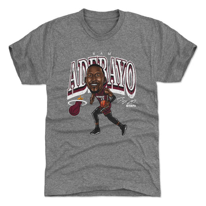 Bam Adebayo Miami Heat Cartoon WHT