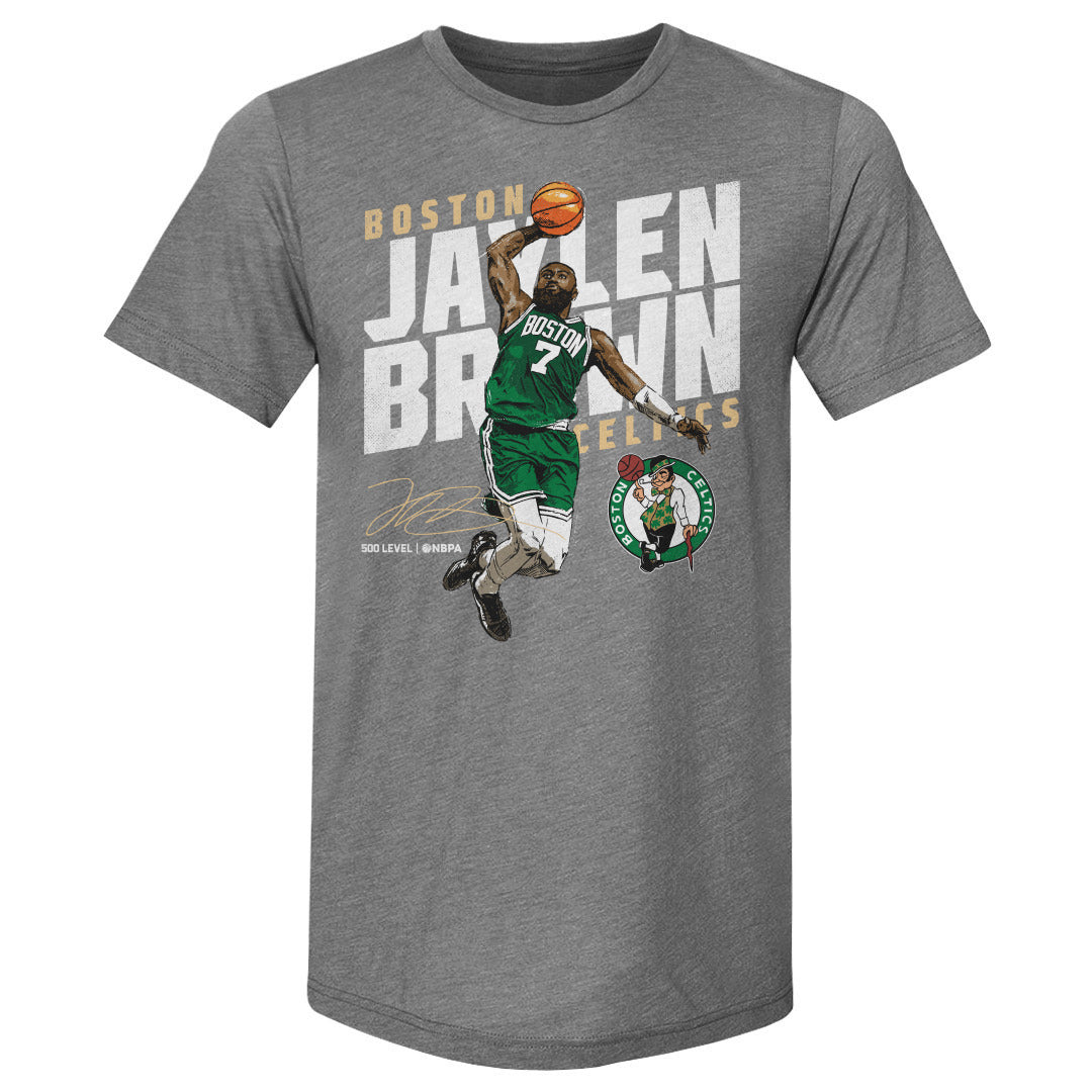 Jaylen Brown Boston Celtics Slant WHT