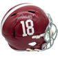 Jaylen Waddle Autographed Alabama Crimson Tide (Speed) Deluxe Full-Size Replica Helmet - Fanatics