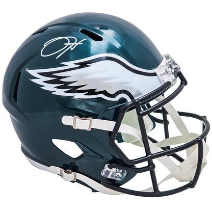 Jalen Hurts Autographed Philadelphia Eagles (Speed) Deluxe Full-Size Replica Helmet - Beckett