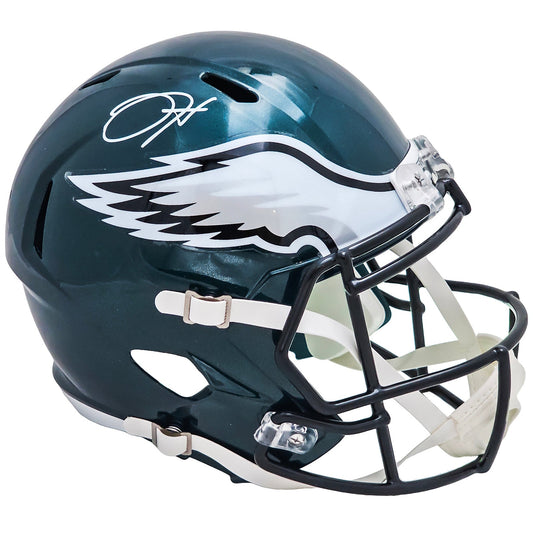 Jalen Hurts Autographed Philadelphia Eagles (Speed) Deluxe Full-Size Replica Helmet - Beckett
