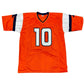 Bo Nix Autographed Denver Broncos (Orange #10) Custom Jersey - Beckett