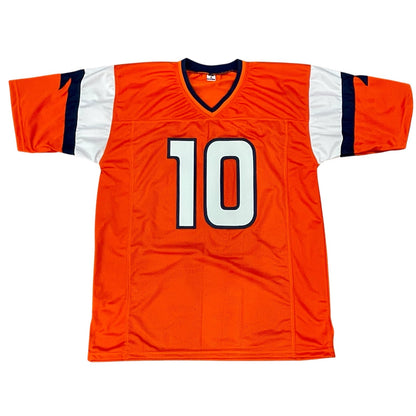 Bo Nix Autographed Denver Broncos (Orange #10) Custom Jersey - Beckett