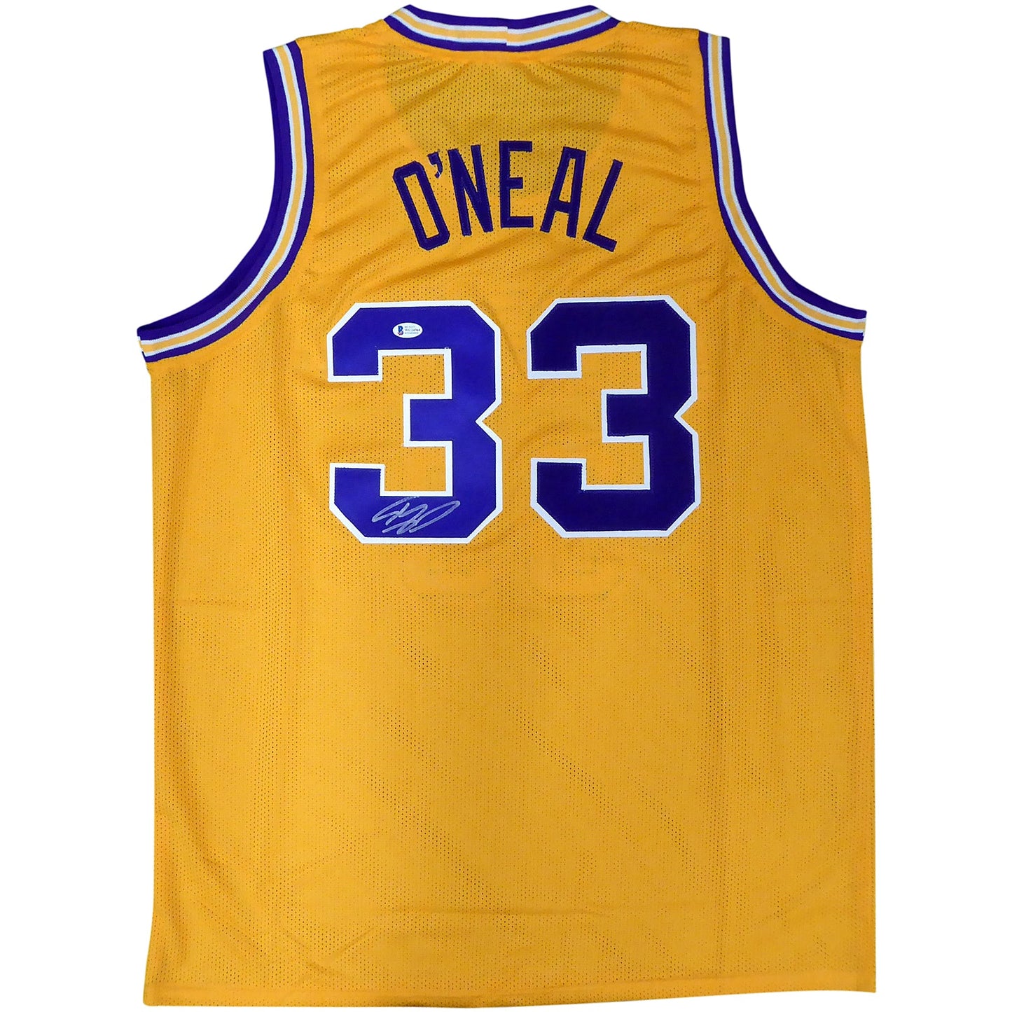 Shaqulle O'Neal Autographed LSU Tigers (Gold #33) Custom Jersey - Beckett