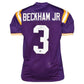 Odell Beckham Jr. Autographed LSU Louisiana State Tigers (Purple #3) Custom Jersey - Beckett