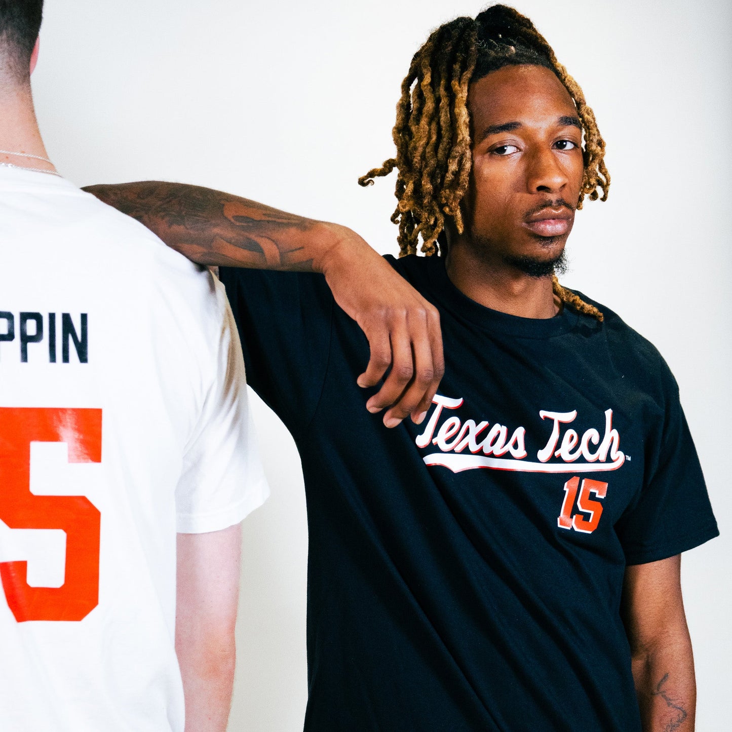 Texas Tech Men's Basketball Black Script Tee - JT Toppin