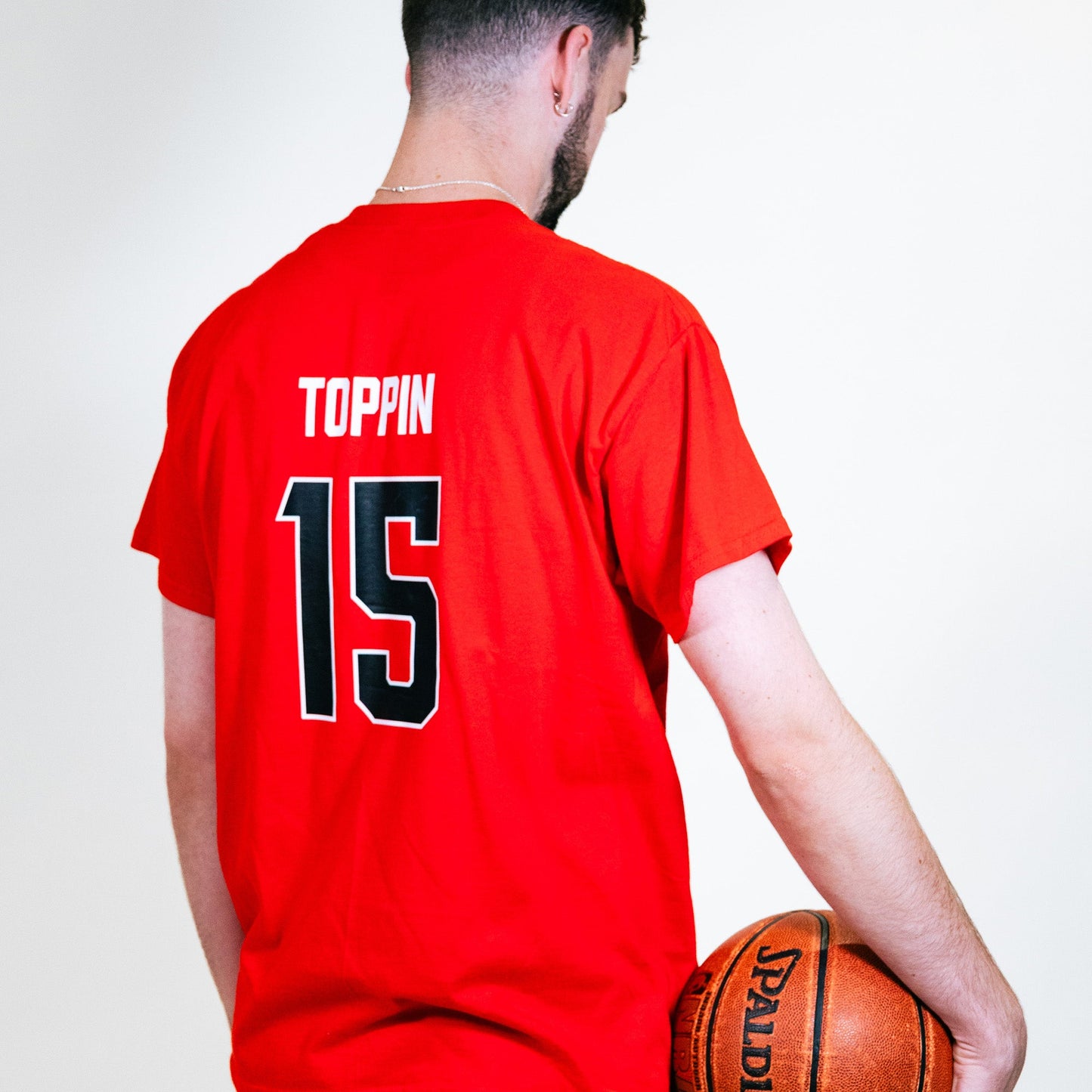 Texas Tech Men's Basketball Red Legacy Tee - JT Toppin