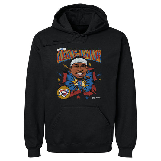 Shai Gilgeous-Alexander Oklahoma City Thunder Caricature Retro WHT
