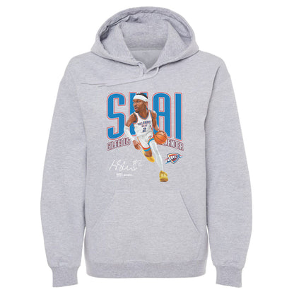 Shai Gilgeous-Alexander Oklahoma City Thunder Caricature WHT