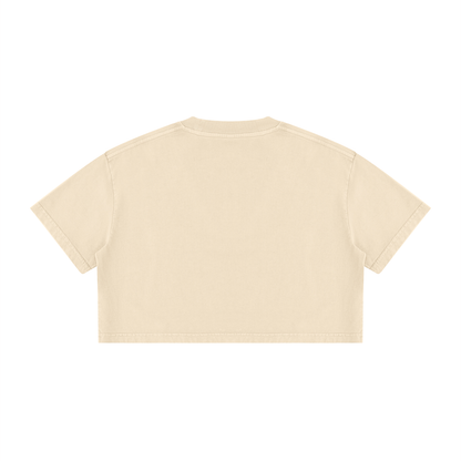 Bo Nix Signature Number Washed Cropped T-shirt