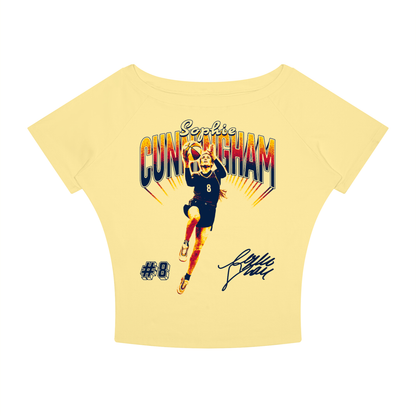 Sophie Cunningham "Portrait" Boatneck Raglan Tee