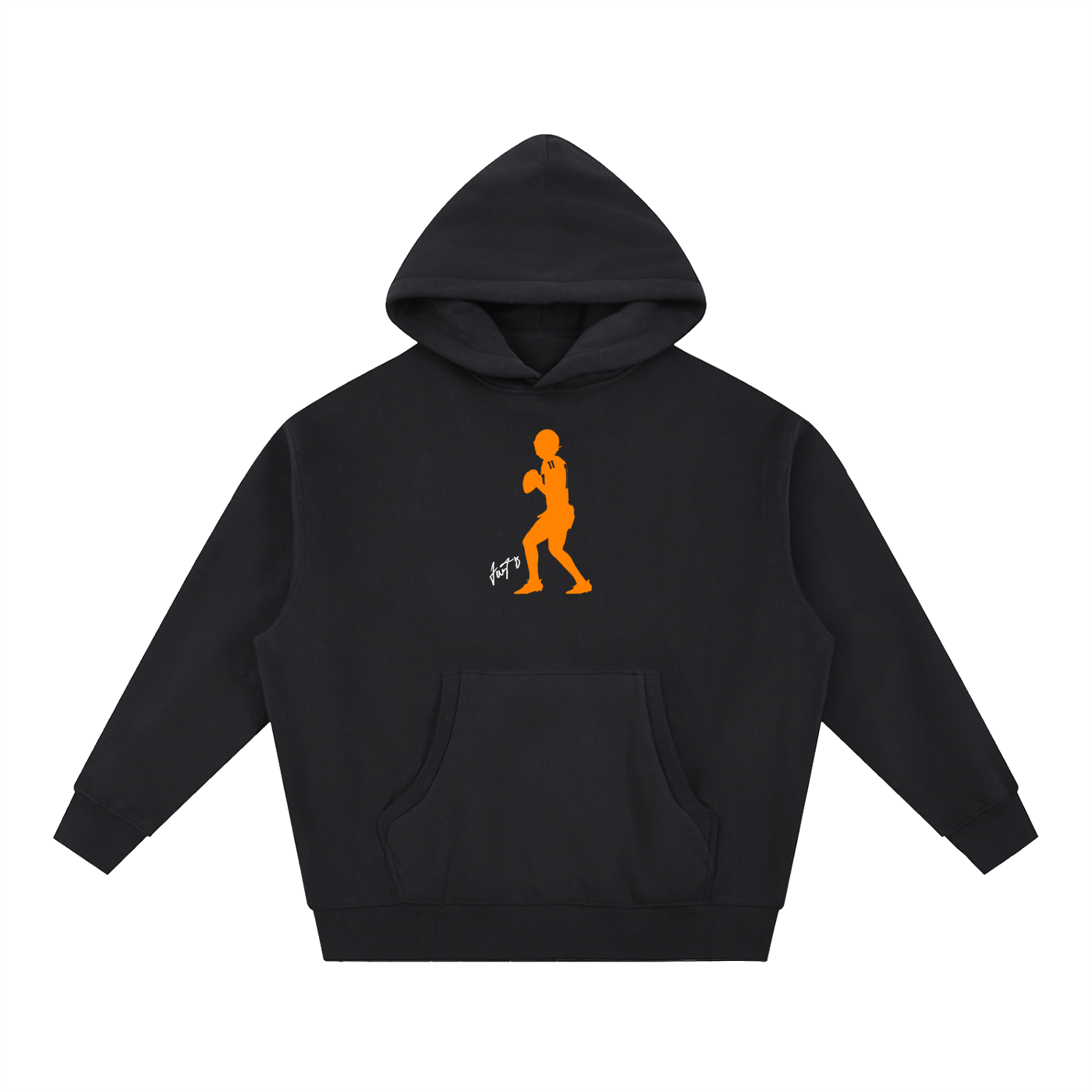 Faizon Brandon Silhouette Oversized Boxy Hoodie
