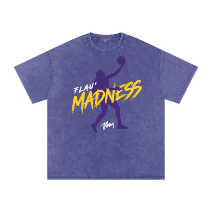 Flau'jae Johnson "Flau' Madness" Washed Box T-shirt Purple