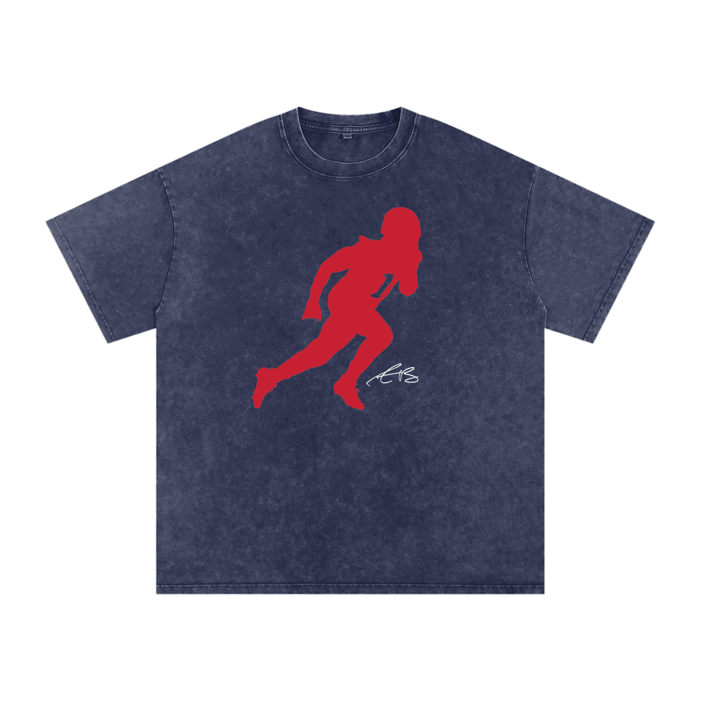 AJ Brown Silhouette Oversized Washed T-shirt