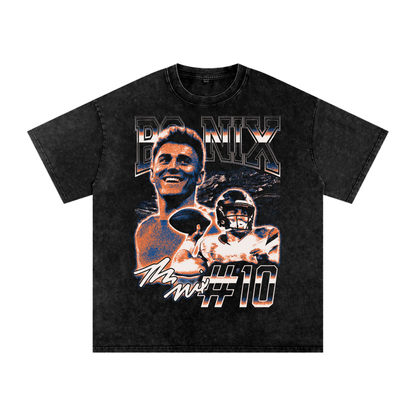 Bo Nix Vintage Oversized Washed T-shirt