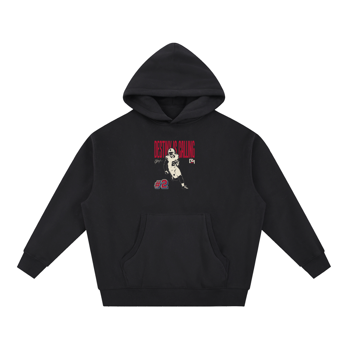 DJ Moore "Halftone" Oversized Boxy Hoodie
