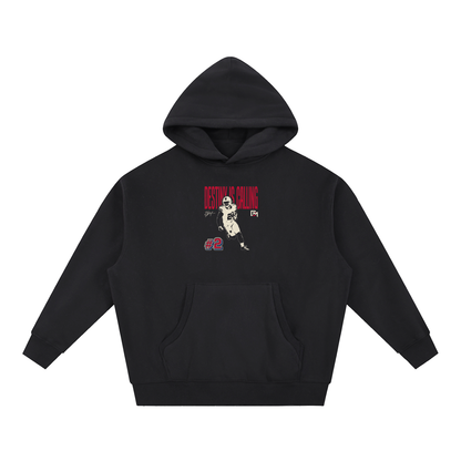 DJ Moore "Halftone" Oversized Boxy Hoodie