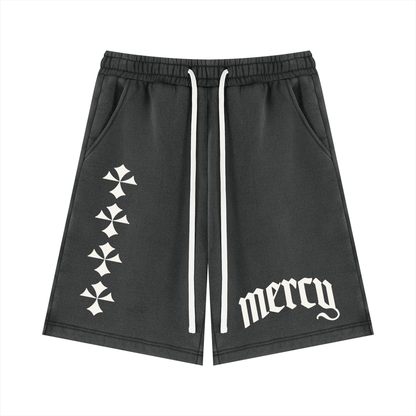 Mercy Logo Washed Fleece Shorts