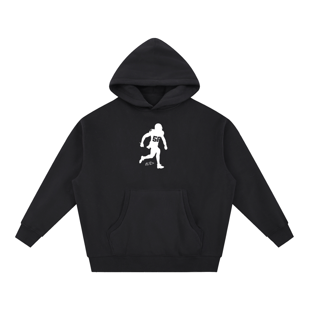 Bobby Okereke Silhouette Oversized Boxy Hoodie