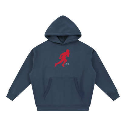 AJ Brown Silhouette Oversized Boxy Hoodie