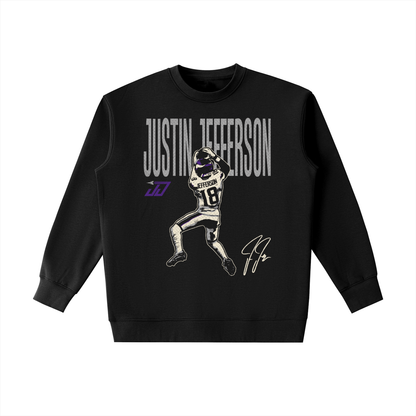 Justin Jefferson Halftone Heavyweight Crewneck