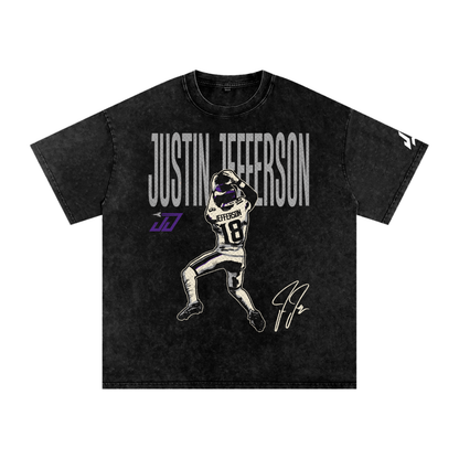 Justin Jefferson Boxy Washed T-shirt