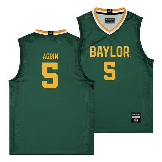 Baylor Mens Basketball Green Jersey - Obi Agbim