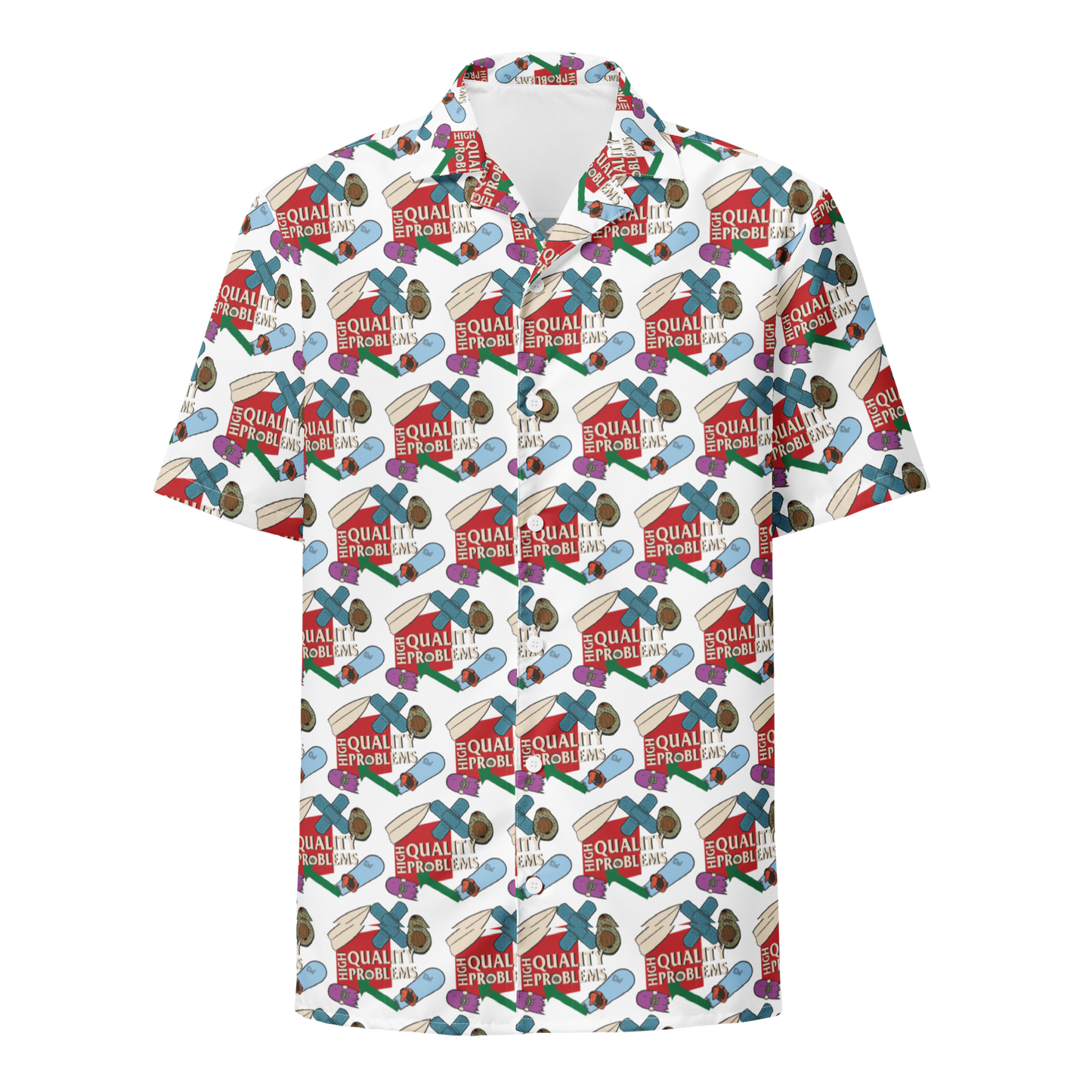 Casey Willax "High Quality Problems" Button Down T-shirt