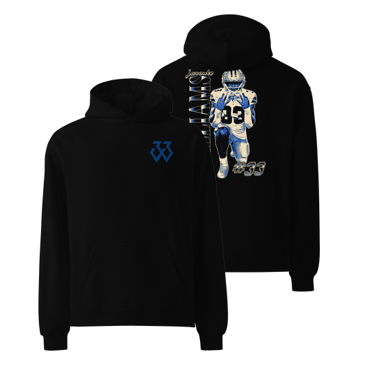 Javonte Williams "33" Embroidered Hoodie