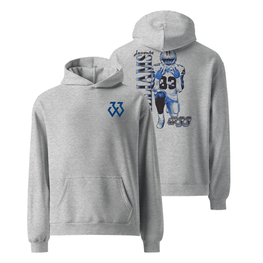 Javonte Williams "33" Embroidered Hoodie