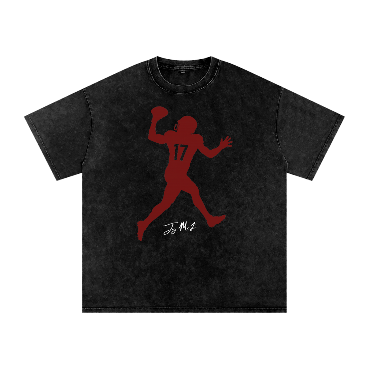 Terry McLaurin Silhouette Oversized Washed T-shirt